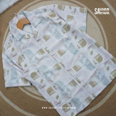 Cloud Drop Shoulder Cuban Shirt